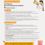 Article 33 is Hiring: Staf Magang Divisi Komunikasi dan Publikasi
